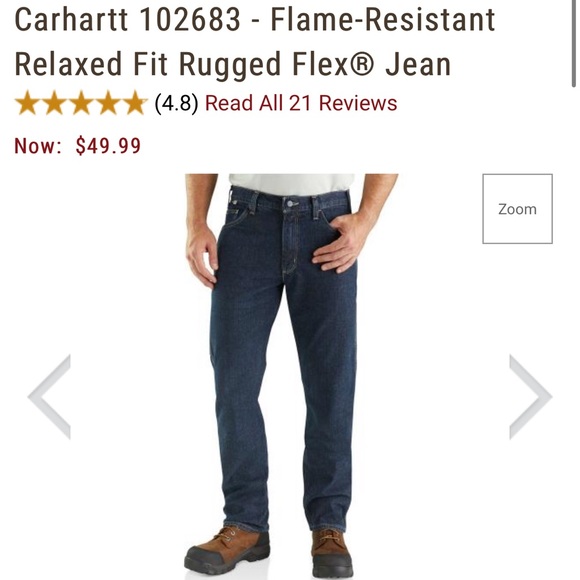 CARHARTT FIRE-RATED JEANS - Picture 1 of 4